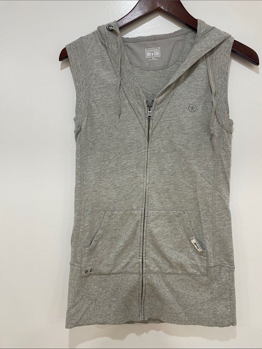 Vintage Y2K women’s Converse long hooded sweatshirt dress XS